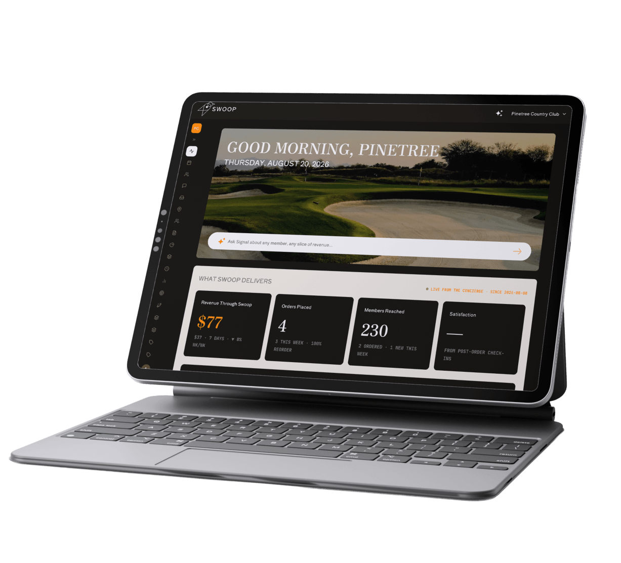 Swoop golf platform